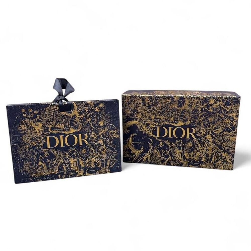 authentic dior holiday celestial gift box + shopping bag set